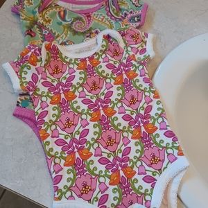 Set of 2 Vera Bradley Baby Girl Bodysuits